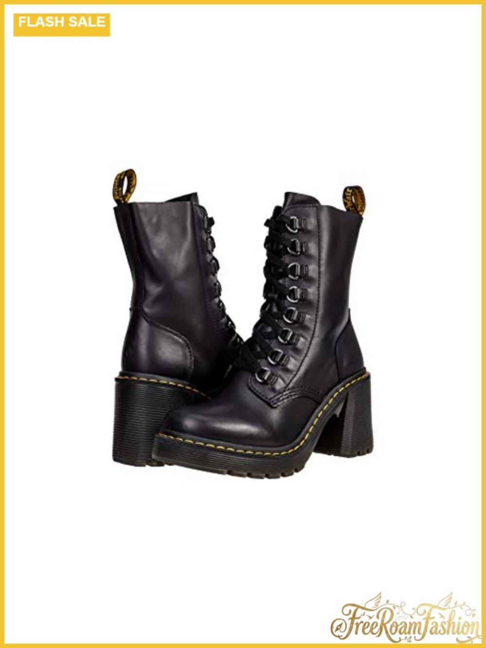 Dr. Martens Chesney Nappa Leather Flared Heel Chukka Lace Boot